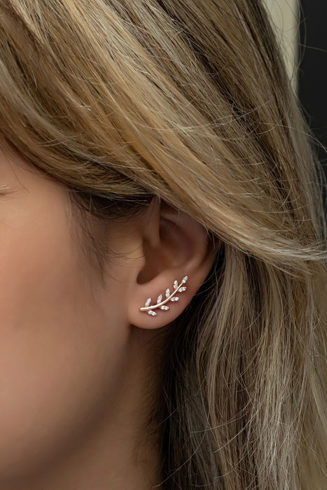 Heliophilia Silver Pendientes de Plata de Ley 925 con Zirconio Heliophilia Silver Pendientes de Plata de Ley 925 con Zirconio